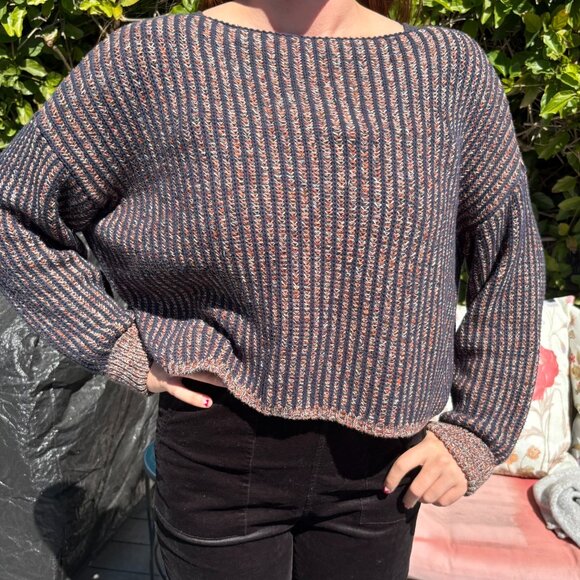 French Connection Millie Mozart Knit Stripe Sweater - Picture 1 of 6